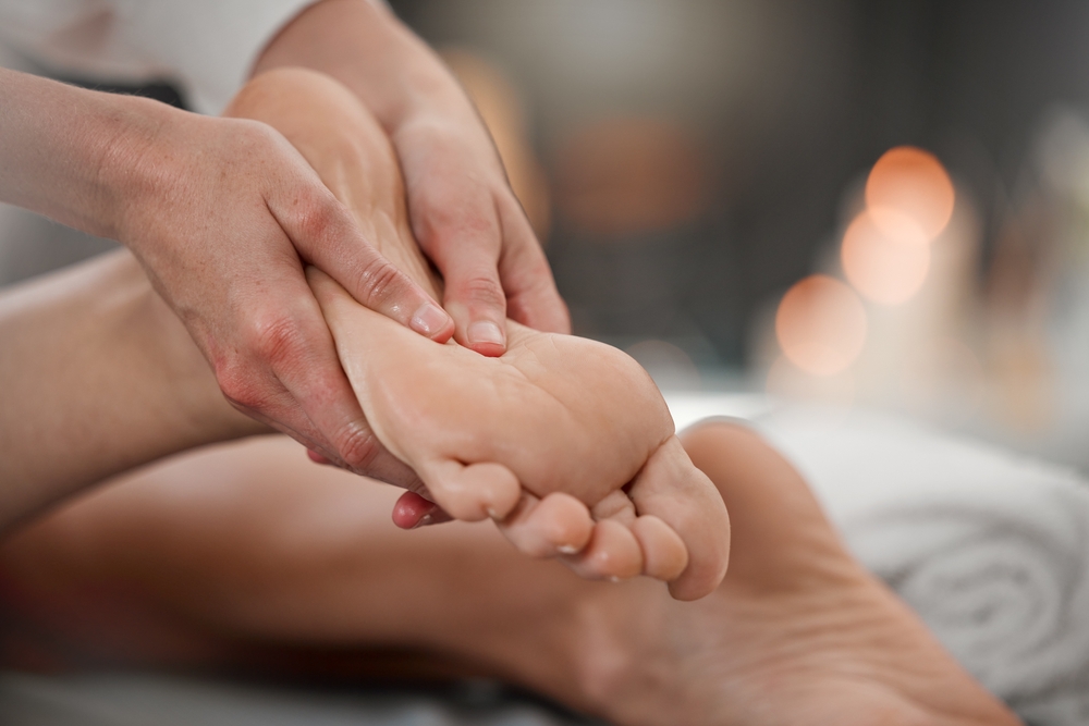 Person,,Spa,And,Masseuse,For,Foot,Massage,,Pedicure,Therapy,And